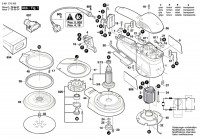Bosch 3 601 C72 300 Gex 34-125 Random Orbital Sander 230 V / Eu Spare Parts